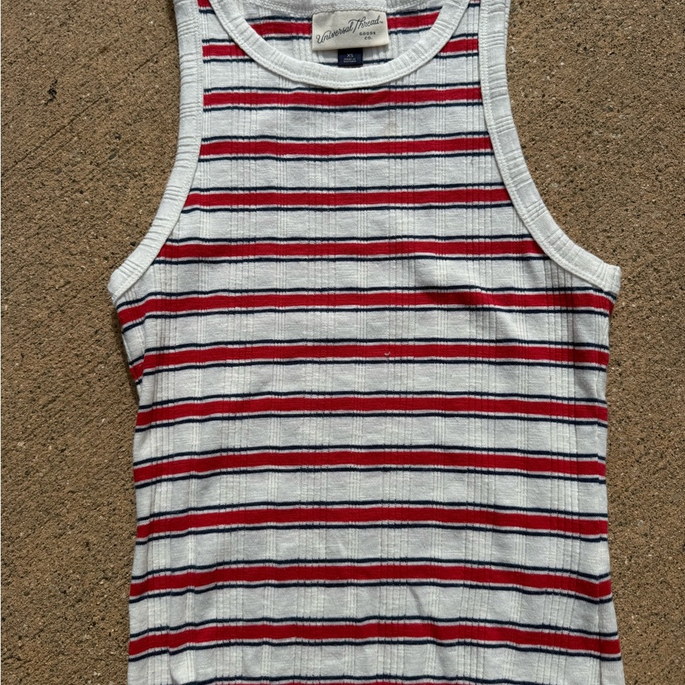 Universal Thread Striped Sleeveless Top